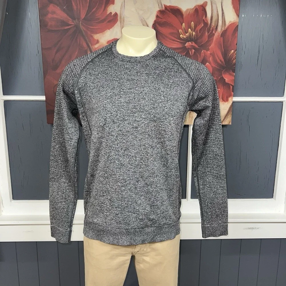 Lululemon Engineered Warmth Crew Merino Blend Sweatshirt Mens Sz M (No Tag) Gray
